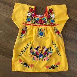 Authentic Embroidered Mexican Dress